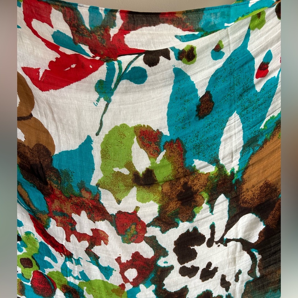 Tommy Bahama Large Linen Scarf/Wrap - Picture 4 of 4